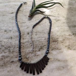 Vintage hematite necklace